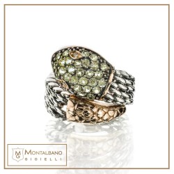 Anello medievale serpente verde | Gioielli De Nobili